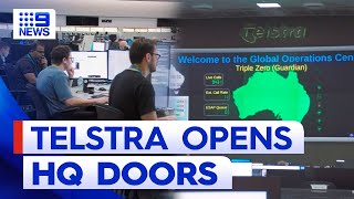 Telstra open doors to highsecurity operation HQ in Melbourne  9 News Australia [upl. by Googins]