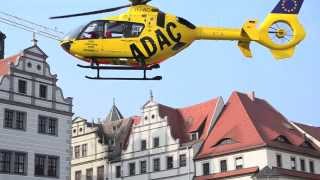 Torgau Rettungshubschrauber landete in der Innenstadt I TZMediengruppe [upl. by Parry]