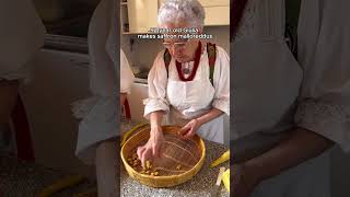 92 year old Giulia makes saffron malloreddus pasta shorts [upl. by Esinrahs588]