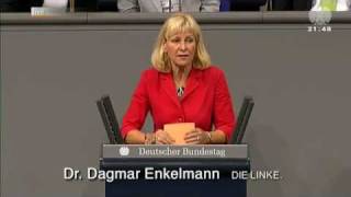 Dagmar Enkelmann DIE LINKE Rede zu Änderung des Abgeordnetengesetzes [upl. by Noevart]