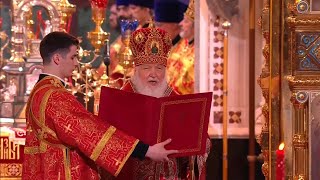 Orthodox Easter liturgy in Moscow’s Christ the Saviour cathedral [upl. by Ahseem971]