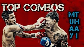 Top 10 Muay Thai punching combos  Thai Boxing at home [upl. by Aryas]