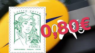 La Poste le prix du timbre augmente et frôle 1€ [upl. by Hubbard]