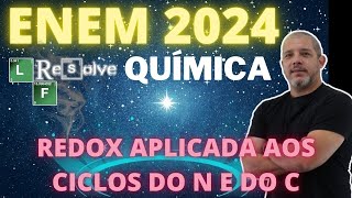 Resolução ENEM 2024 Química O esquema representa ação de organismos no ciclo do nitrogênio e no cicl [upl. by Eve100]