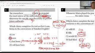 SAT GRAMMAR  VERB TENSE  5번 [upl. by Kyne649]