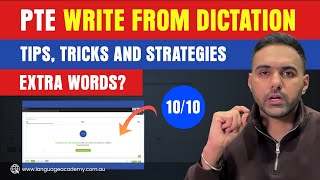 New PTE Write From Dictation Proven Tips Tricks and Strategies  Extra Words Language Academy [upl. by Balcer]