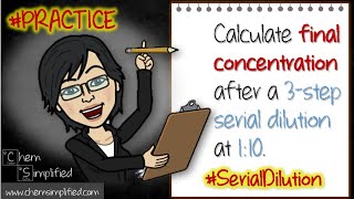 CPP21 Serial dilution calculations  Calculate final concentration  Dr K [upl. by Selwin]