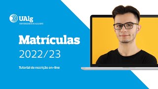 Matrículas 202223 Tutorial de Inscrição online  Universidade do Algarve [upl. by Maxima]