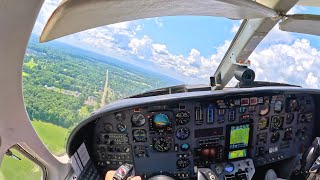 4K Jet Pilot POV  Cessna Citation II Startup Takeoff amp Landing [upl. by Lothair356]