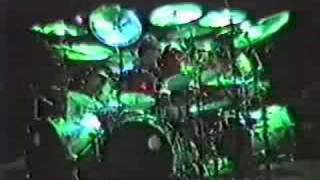 Rush YYZDrum solo Red Lenses Neil Peart Live [upl. by Ahsinat866]