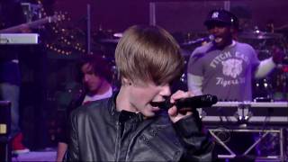 Justin Bieber sings Baby David Letterman Live [upl. by Dyanne]