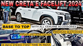 CRETA FACELIFT MODIFIED 🔥 CRETA FACELIFT BASE TO TOP 🔥 CRETA FACELIFT ACCESSORIES 🔥cretafacelift [upl. by Melc862]