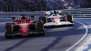 2024 Ayrton Senna F1 McLaren MP44 vs Leclerc Ferrari SF24 vs Alonso Aston Martin AMR 24 [upl. by Ahkihs183]