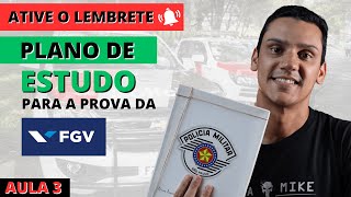 🚔🚨 Missão PM 03 O Plano de estudo para a prova FGV de Soldado PMSP 2024  por Leandro Fajan [upl. by Janessa]