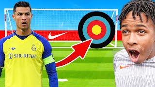 RONALDO FOOTBALL TARGET CHALLENGE vs FAMILY [upl. by Renaldo]