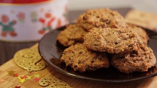 Almond Butter amp Dark Chocolate Cookie Recipe Christmas Cookie Countdown [upl. by Anemolihp633]