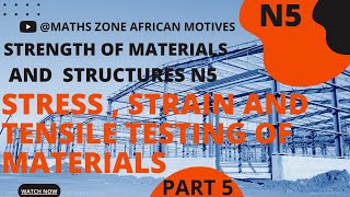 Strength of Materials N5 Shear Modulus  Stress and Strain mathszoneafricanmotives mathswithadmirelightone [upl. by Hay744]