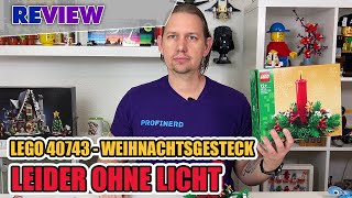 LEGO® Weihnachts Deko Der Adventskranz 🎄Review 40473 [upl. by Seniag80]