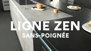 Ligne Zen  Cuisine sanspoignée  MOBALPA FR [upl. by Elleuqram]