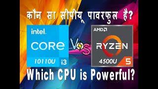 AMD Ryzen 5 4500U vs Intel i3 10th gen 10110u  Budget laptop Processor Comparison [upl. by Astri600]