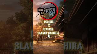 DEMON X DEMON SLAYER HASHIRA🤩🤩anime demon demonslayer hashira shorts [upl. by Ainotahs]