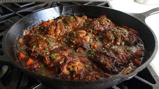 Jamaican Brown Stew Chicken Recipe  26 [upl. by Rakso]