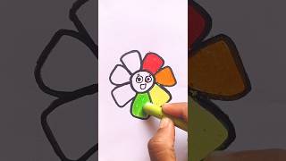 Cute Drawing Flower 🌻 for Kids drawing shorts [upl. by Mcgean]