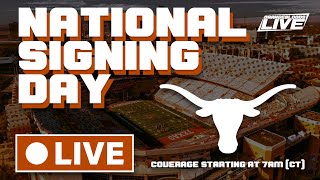 NATIONAL SIGNING DAY  Texas Longhorns Class of 2024  LIVE COVERAGE [upl. by Leith807]