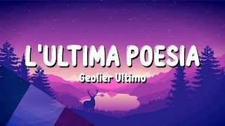 Geolier Ultimo  LULTIMA POESIA Sanremo 2024  TestoLyrics [upl. by Leiad]