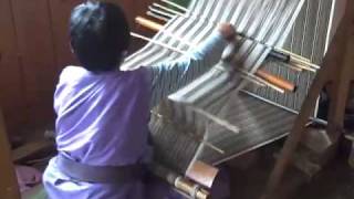 Bhutanese Weaving and TextilesBackstrap Loom [upl. by Erreipnaej556]