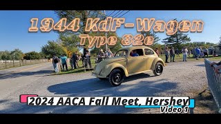 1944 Kdf Wagen Type 82e 2024 AACA Fall Meet Hershey Car Show vwbug kdf vwtype1 volkswagenlife [upl. by Ahsilef]