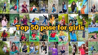 new style photo pose girl 2024  girls photoshoot pose  photo poses for girls  girls sitting poses [upl. by Nivlac]