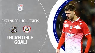 INCREDIBLE GOAL  Port Vale v Barnsley extended highlights [upl. by Abebi]