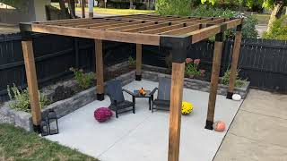 How to Build a Modern Pergola from Toja Grid [upl. by Eshelman]