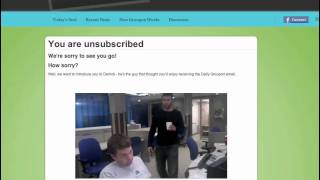 What Happens When You Unsubscribe from Groupon [upl. by Margi]