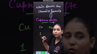 Chemical Formula Of cuprous Sulfite  Rapid Chemistry 294  by Nikki Maam chemicalformula [upl. by Cypro]