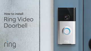 How To Replace a Wired Doorbell with Ring Video Doorbell  DiY Install [upl. by Asare]