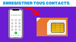 Comment Enregistrer Tous Les Contacts Sur La Carte Sim  En 2024 [upl. by Apfelstadt779]