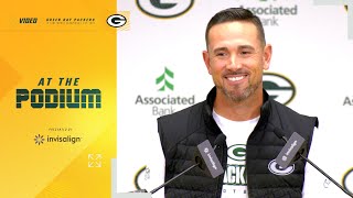 Matt LaFleur on facing Houston’s defense Itll be a great challenge for us [upl. by Romelda]