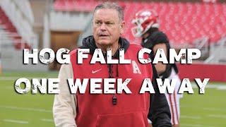 Arkansas fall camp just one week away [upl. by Yenhoj]