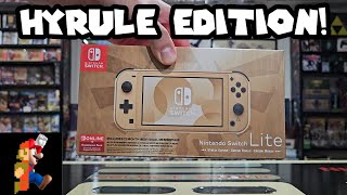 Unboxing Nintendo Switch Lite Hyrule Edition  Nintendo Collecting [upl. by Akitan909]