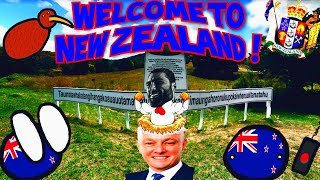 Welcome to NewZealand 🇳🇿  Taumata  Countryballs Animation [upl. by Zebadiah539]