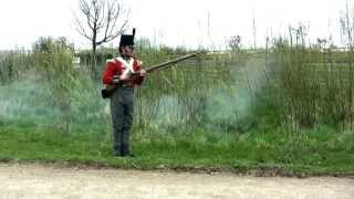 Napoleonic British Infantry  Loading and Firing a Musket  68th Durham Regt [upl. by Fisk]