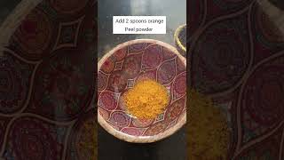 Orange peel face mask orangepeel facemask skincare diy omahi vitaminc mustwatch glowingskin [upl. by Ettevroc]