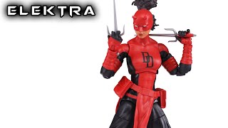 Marvel Legends ELEKTRA Daredevil Woman Without Fear SpiderMan Action Figure Review [upl. by Emmaline]