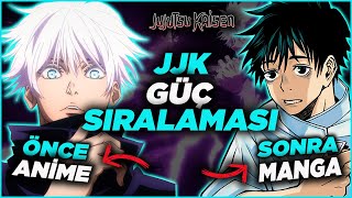 Jujutsu Kaisen Güç Sıralaması  HEM ANİME HEM MANGA  Jujutsu Kaisen Türkçe [upl. by Walburga]