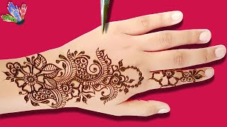 Amazing Very Beautiful amp Stylish Simple Mahadir Dijain  unique Mehndi Ka Design [upl. by Madelyn]