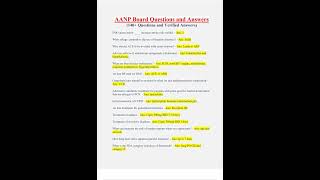 AANP Board Questions and Answers 140 Questions with Verified Answers [upl. by Nyluqcaj]