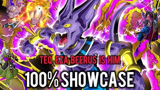 TEQ SUPER EZA BEERUS IS THE NEW BEST TUR LEVEL 100 SUPER EZA TEQ BEERUS DBZ Dokkan Battle [upl. by Aivirt]