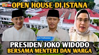 Open House Presiden JOKOWI di Istana Bersama Menteri dan Dipenuhi Warga [upl. by Nahttam]